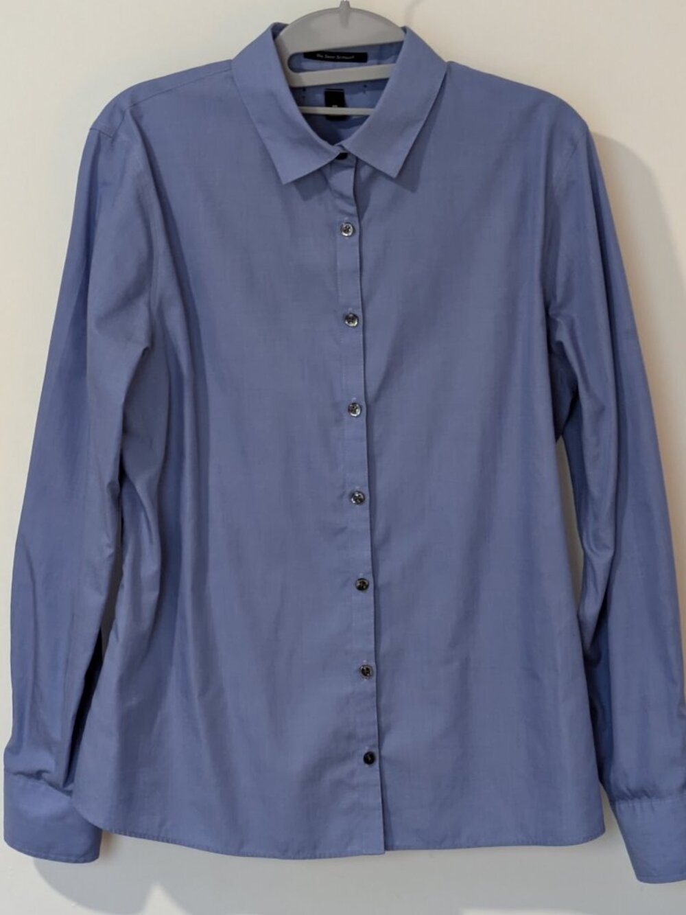 👕 Lands' End Ladies Button-Down Shirt - Size 10 - Blue - Excellent Condition